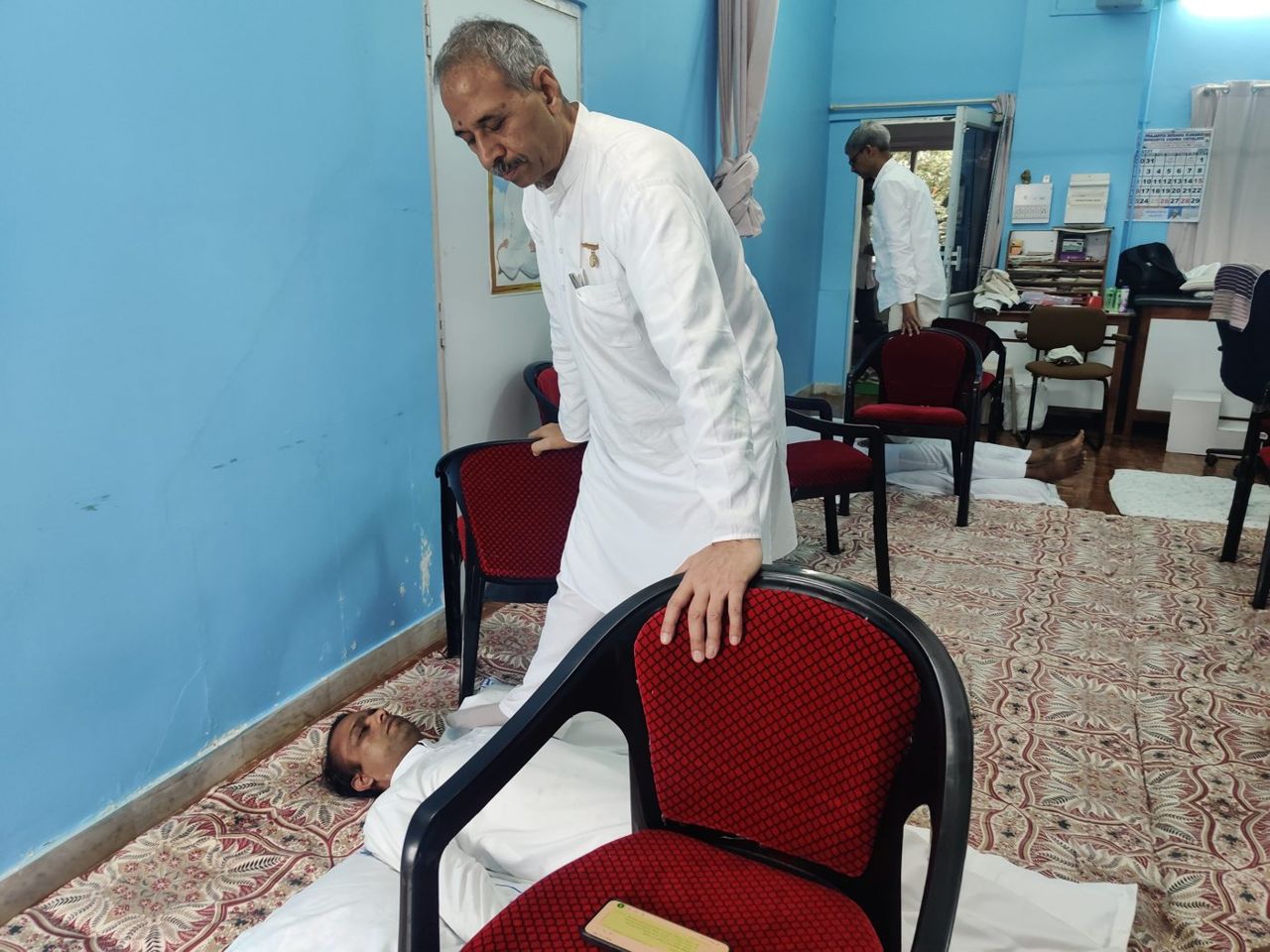 Treatment session at the Madhuban camp